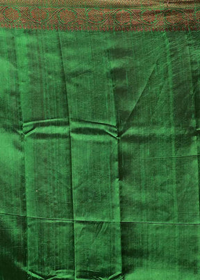 Maroon Handloom Tussar Pure Silk Saree With Blouse Piece