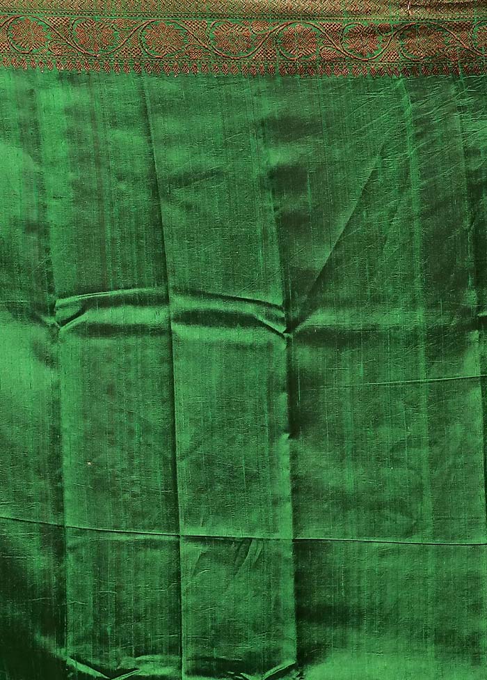 Maroon Handloom Tussar Pure Silk Saree With Blouse Piece