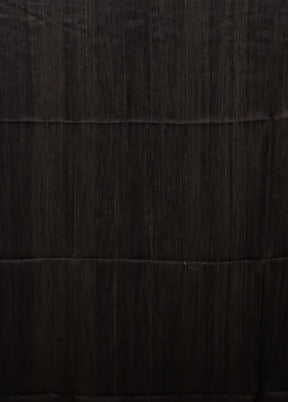 Black Handloom Matka Pure Silk Saree With Blouse Piece
