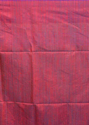 Purple Handloom Matka Pure Silk Saree With Blouse Piece