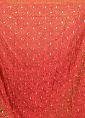 Cream Tanchoi Silk Saree With Blouse Piece