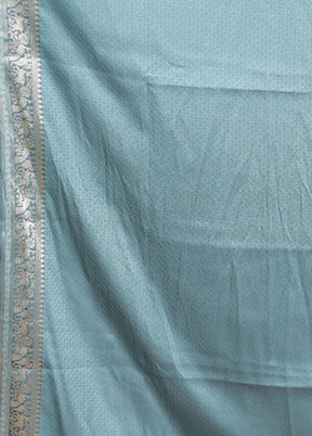 Green Tanchoi Silk Saree With Blouse Piece