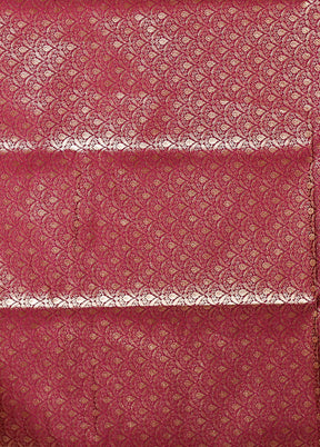 Purple Banarasi Silk Saree With Blouse Piece