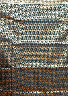 Green Banarasi Silk Saree With Blouse Piece