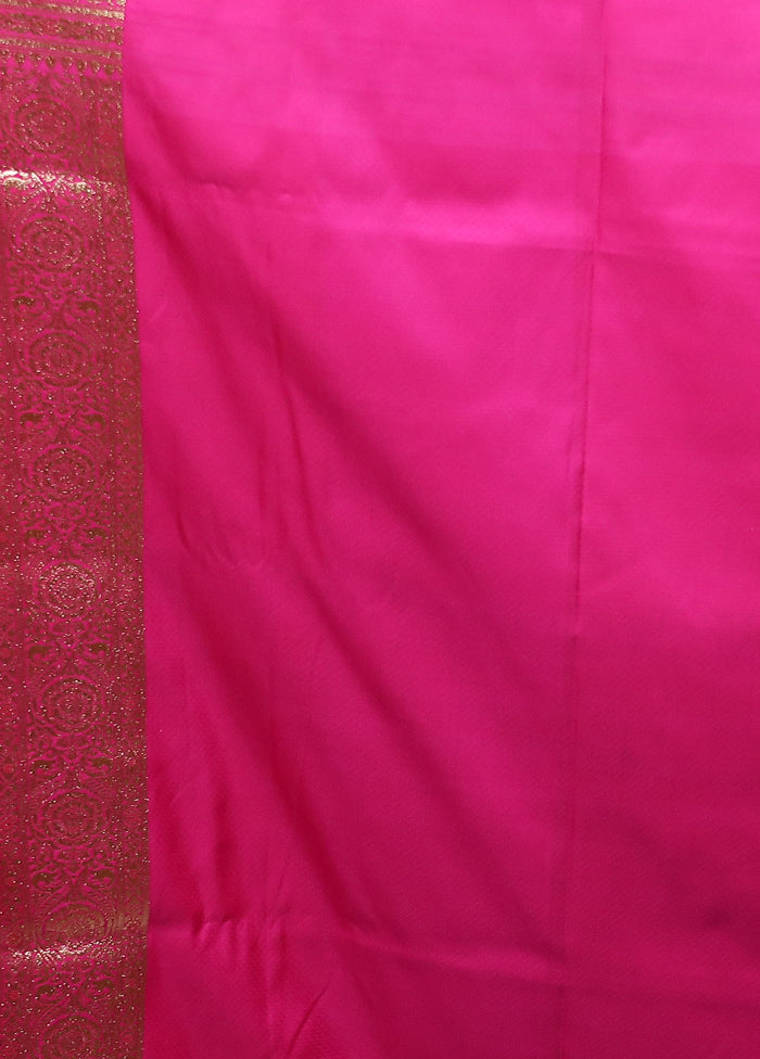 Blue Tanchoi Silk Saree With Blouse Piece