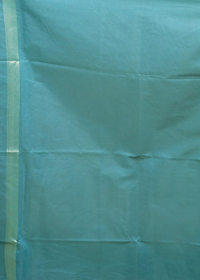 Green Kora Silk Saree With Blouse Piece