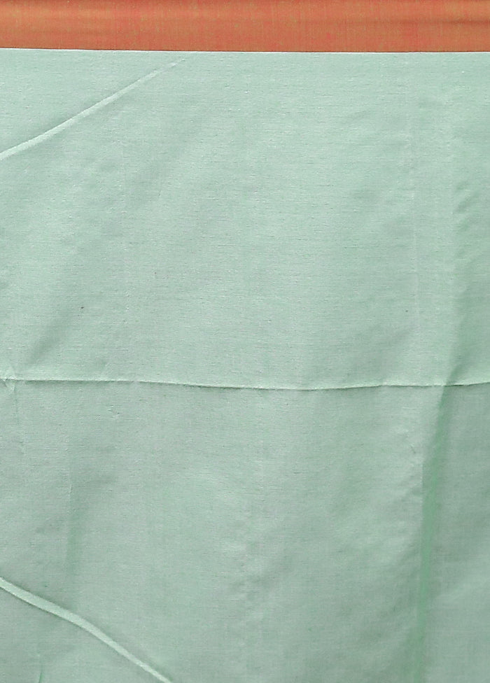 Green Matka Silk Saree With Blouse Piece