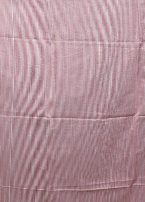 White Matka Silk Saree With Blouse Piece