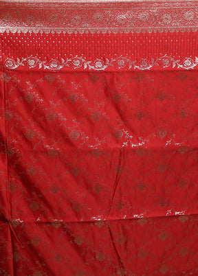 Black Banarasi Silk Saree With Blouse Piece