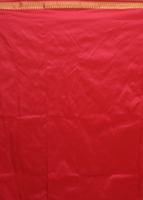 Pink Kanjivaram Silk Saree With Blouse Piece