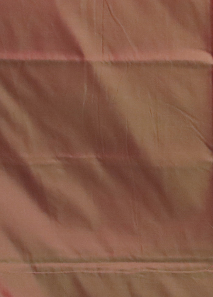 Green Dupion Silk Saree With Blouse Piece