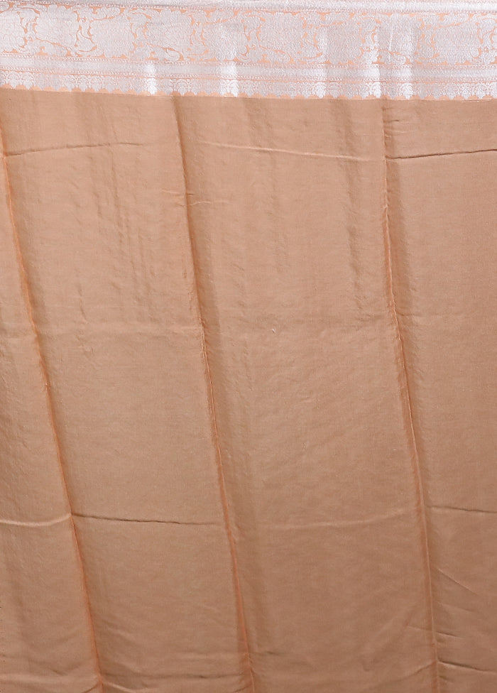 Pink Kora Silk Saree With Blouse Piece