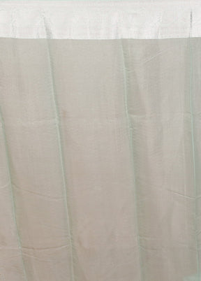Green Kora Silk Saree With Blouse Piece