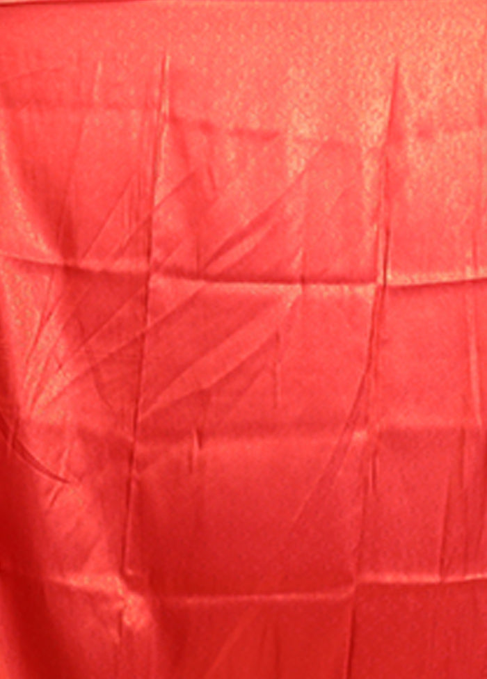 Green Dupion Silk Saree With Blouse Piece