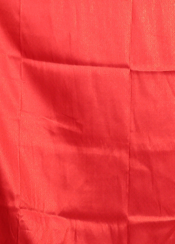 Blue Dupion Silk Saree With Blouse Piece