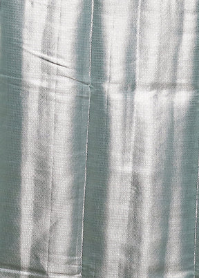 Blue Handloom Dupion Pure Silk Saree With Blouse Piece