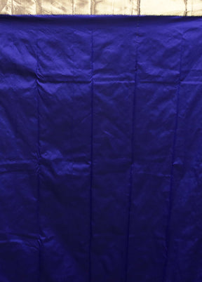 Blue Kanjivaram Silk Saree With Blouse Piece
