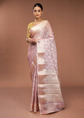 Purple Tissue Silk Saree With Blouse Piece