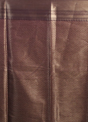Purple Kora Silk Saree With Blouse Piece