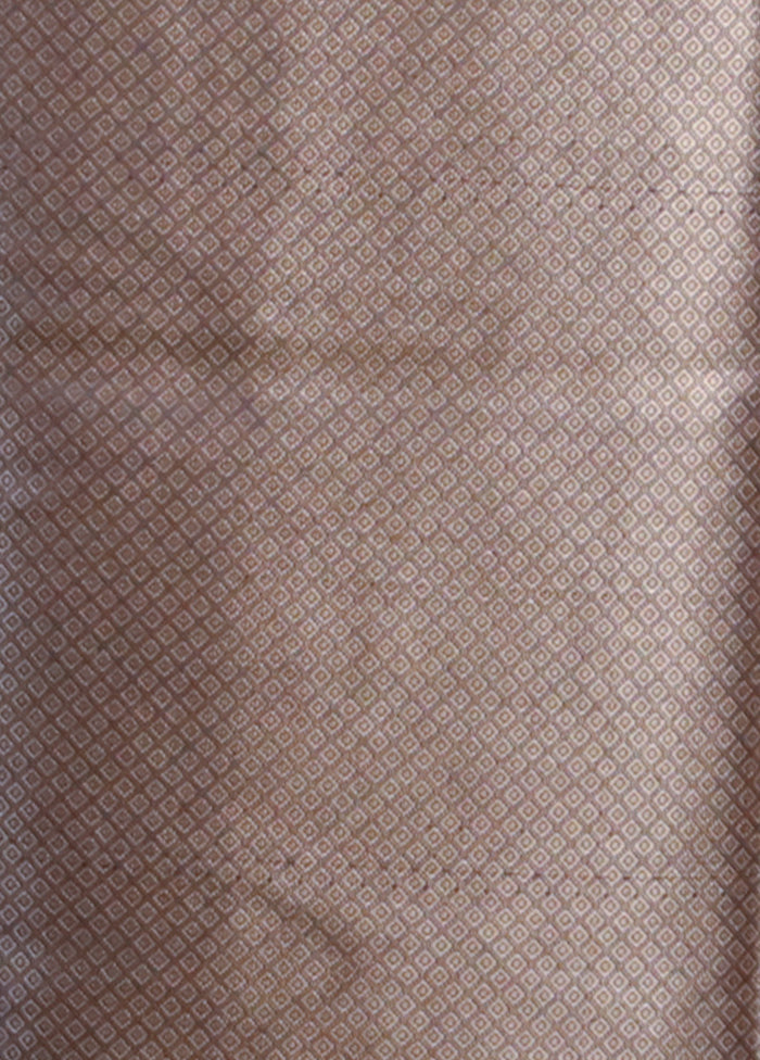 Blue Kora Silk Saree With Blouse Piece