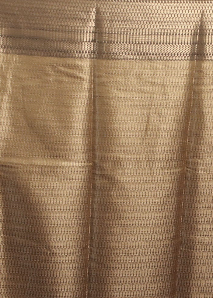 Green Kora Silk Saree With Blouse Piece