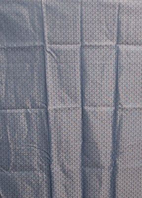 Blue Organza Saree With Blouse Piece
