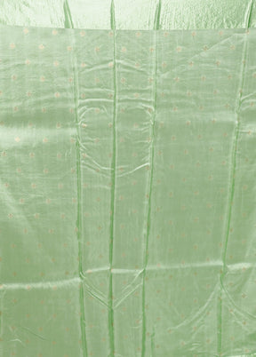 Green Dupion Silk Saree With Blouse Piece