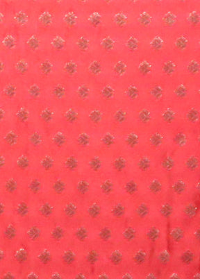Red Handloom Uppada Pure Silk Saree With Blouse Piece
