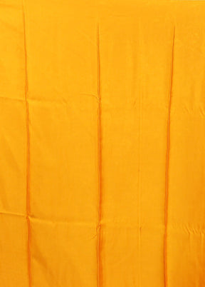 Yellow Handloom Dupion Pure Silk Saree With Blouse Piece