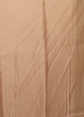 Cream Dupion Silk Saree With Blouse Piece