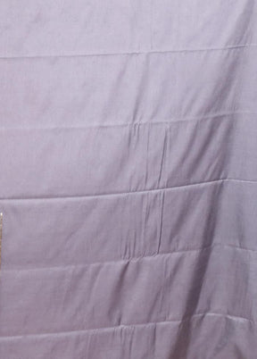 Grey Dupion Silk Saree With Blouse Piece