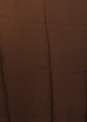 Black Handloom Pure Georgette Saree With Blouse Piece