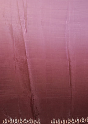 Purple Tissue Silk Saree With Blouse Piece