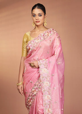 Purple Tissue Silk Saree With Blouse Piece