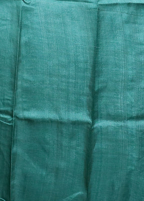 Yellow Handloom Tussar Pure Silk Saree With Blouse Piece