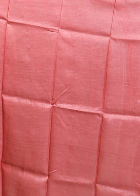 Multicolor Handloom Tussar Pure Silk Saree With Blouse Piece