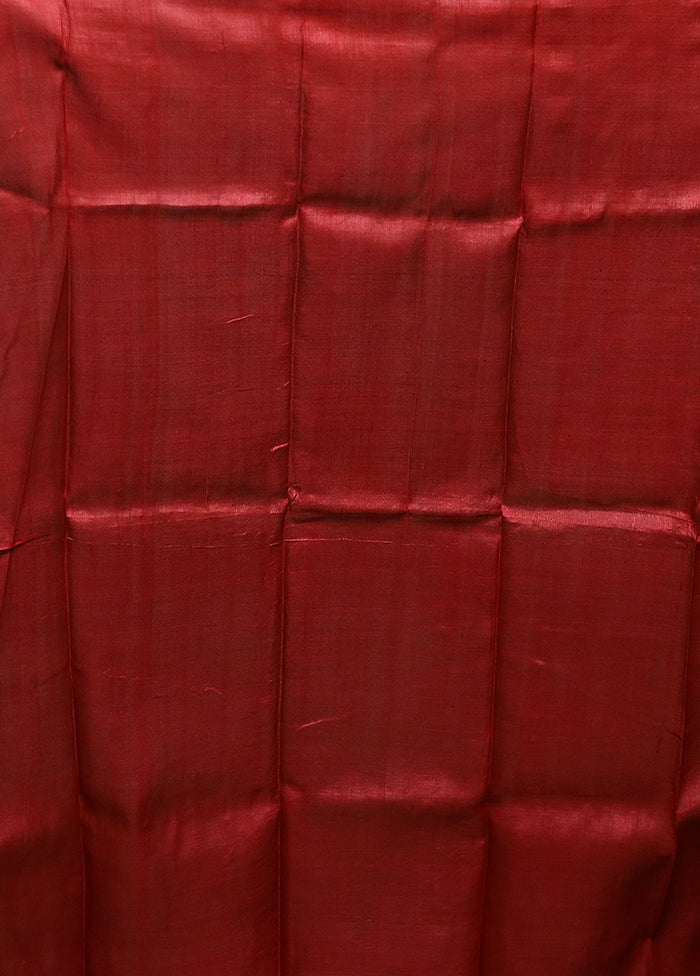 Multicolor Handloom Tussar Pure Silk Saree With Blouse Piece