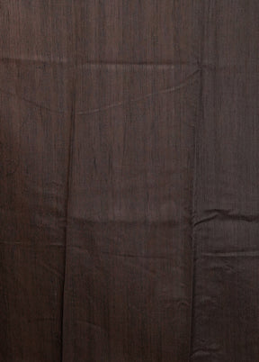 Black Tussar Silk Saree With Blouse Piece