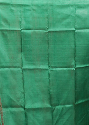 Blue Printed Pure Silk Saree Without Blouse Piece