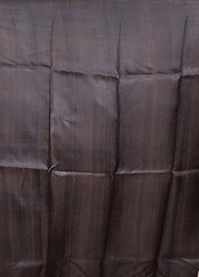Black Printed Pure Silk Saree Without Blouse Piece