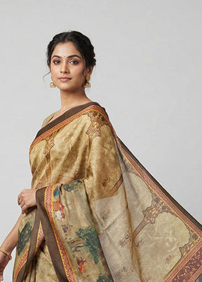 Green Handloom Bishnupuri Pure Silk Saree With Blouse Piece
