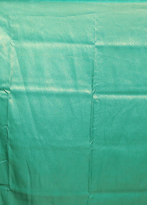 Green Dupion Silk Saree With Blouse Piece