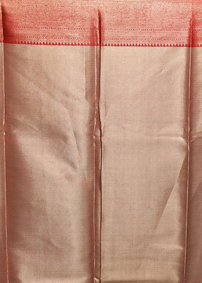 Blue Kora Silk Saree With Blouse Piece