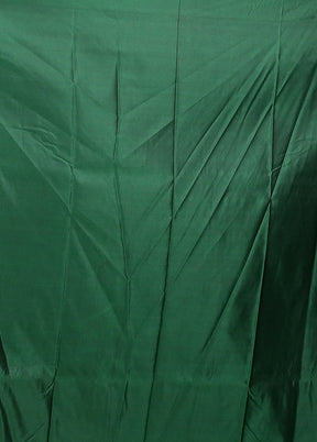 Green Katan Silk Saree With Blouse Piece