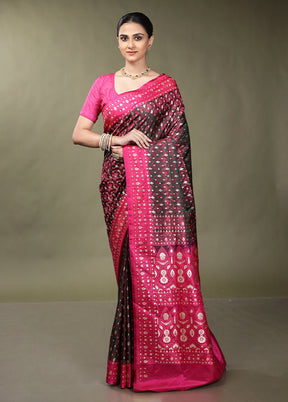 Pink Tanchoi Silk Saree With Blouse Piece