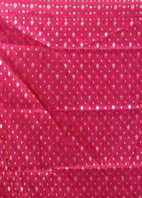Pink Tanchoi Silk Saree With Blouse Piece
