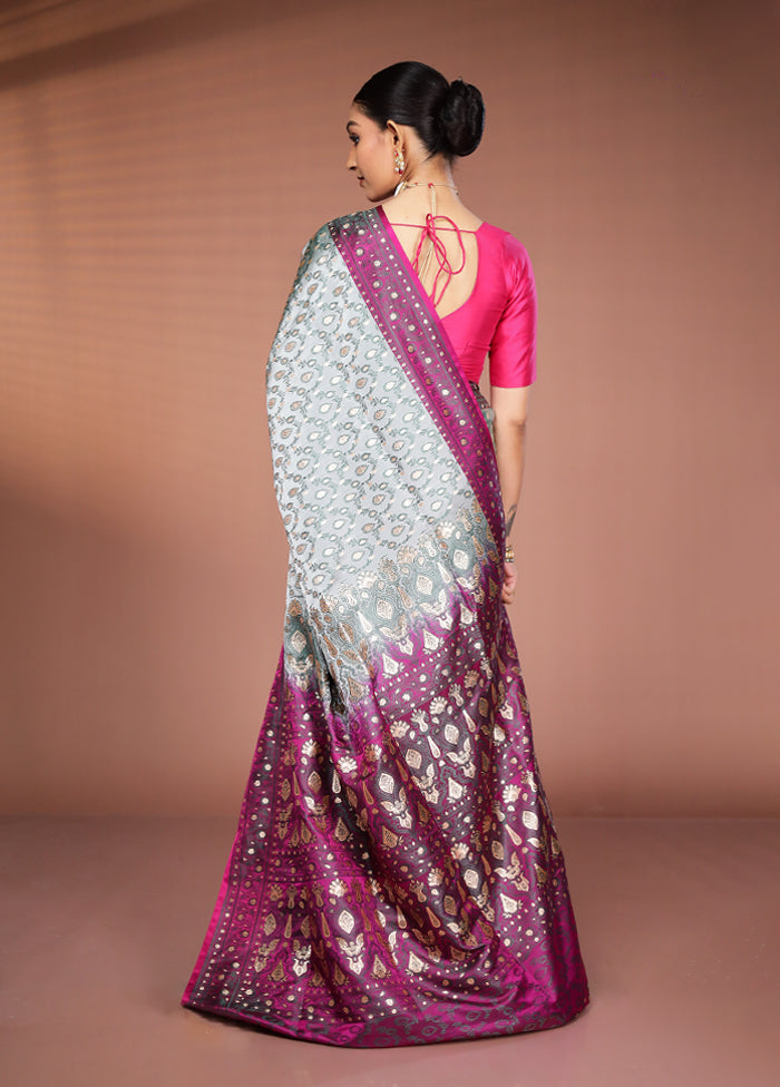 Cream Tanchoi Silk Saree With Blouse Piece