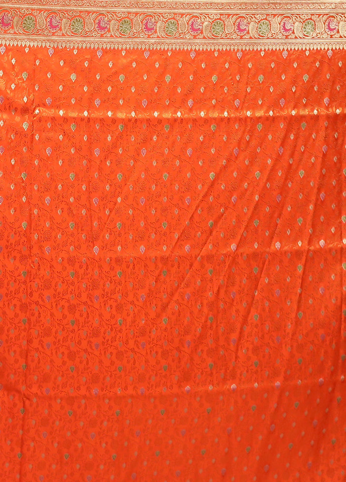 Blue Handloom Tanchoi Pure Silk Saree With Blouse Piece