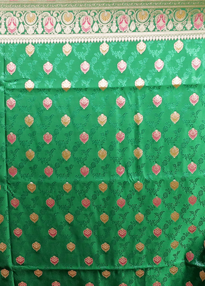 Yellow Handloom Tanchoi Pure Silk Saree With Blouse Piece