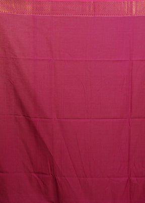 Pink Matka Silk Saree With Blouse Piece